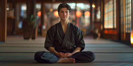 Young Man Meditating